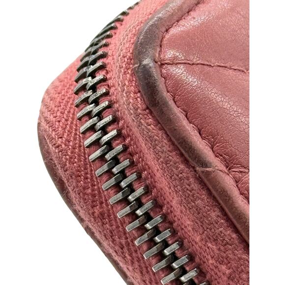 Chanel Caviar Quilted Large CC logo Zip Around Wallet Pink*Very Nice Condition - Picture 10 of 16